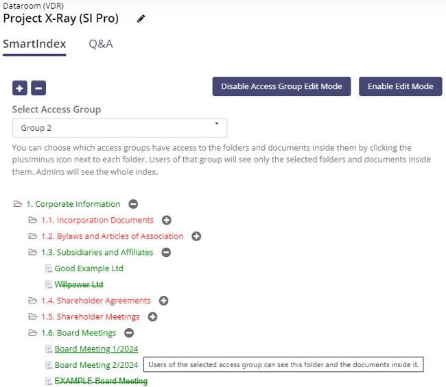 Access Groups Pro SI VDR