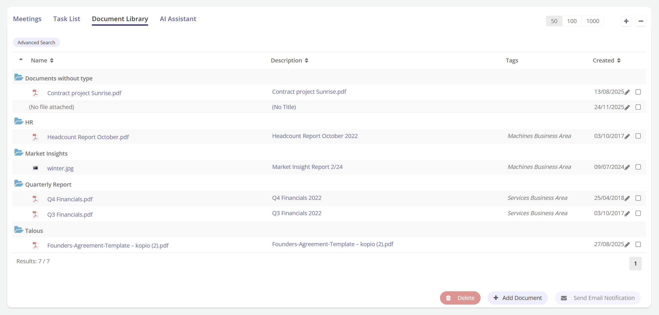 Board Portal Document Library 02-1