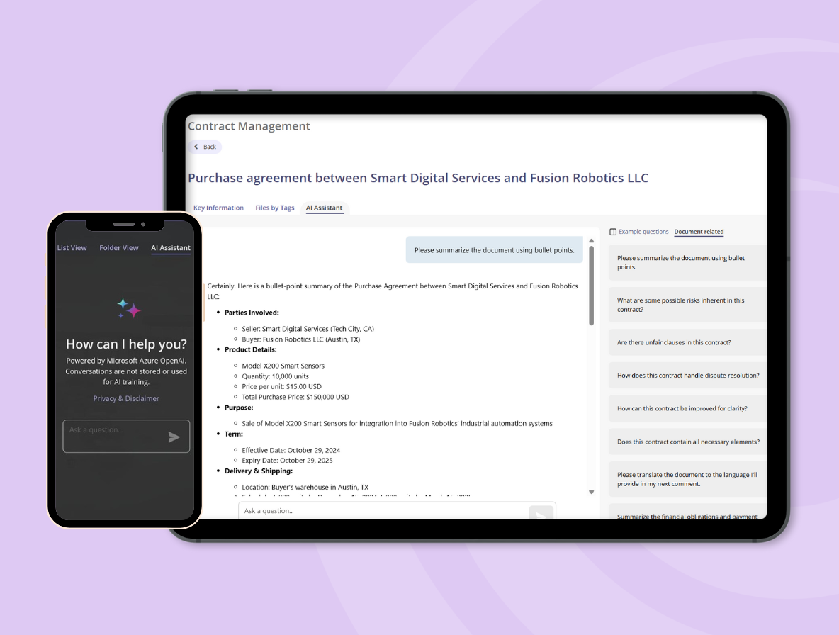 Contract Management AI Assistant