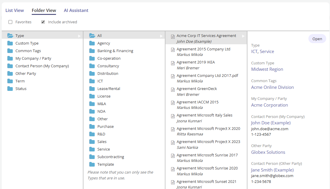 Enhanced Folder View