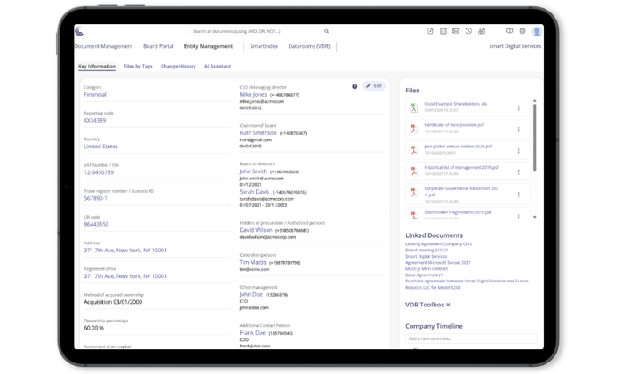 Entity management - data at your fingertips 02