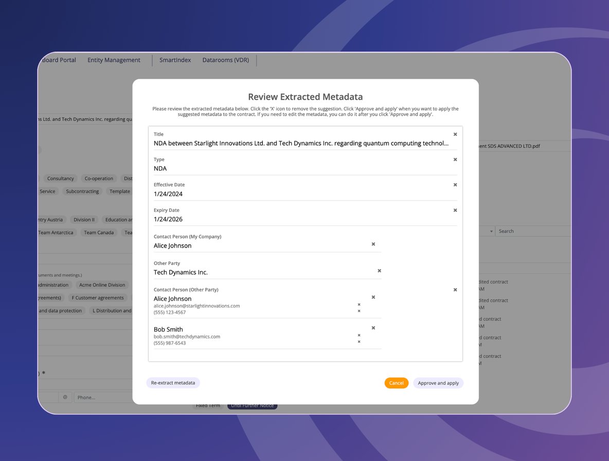 Extracted Metadata new