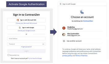Google Login Available