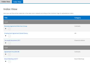 Feature Update: VDR Index View MeetingBook improvements & cooperation