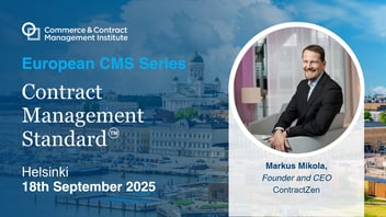 The CMS™ Series in Helsinki: Advancing the Future of Contract Management