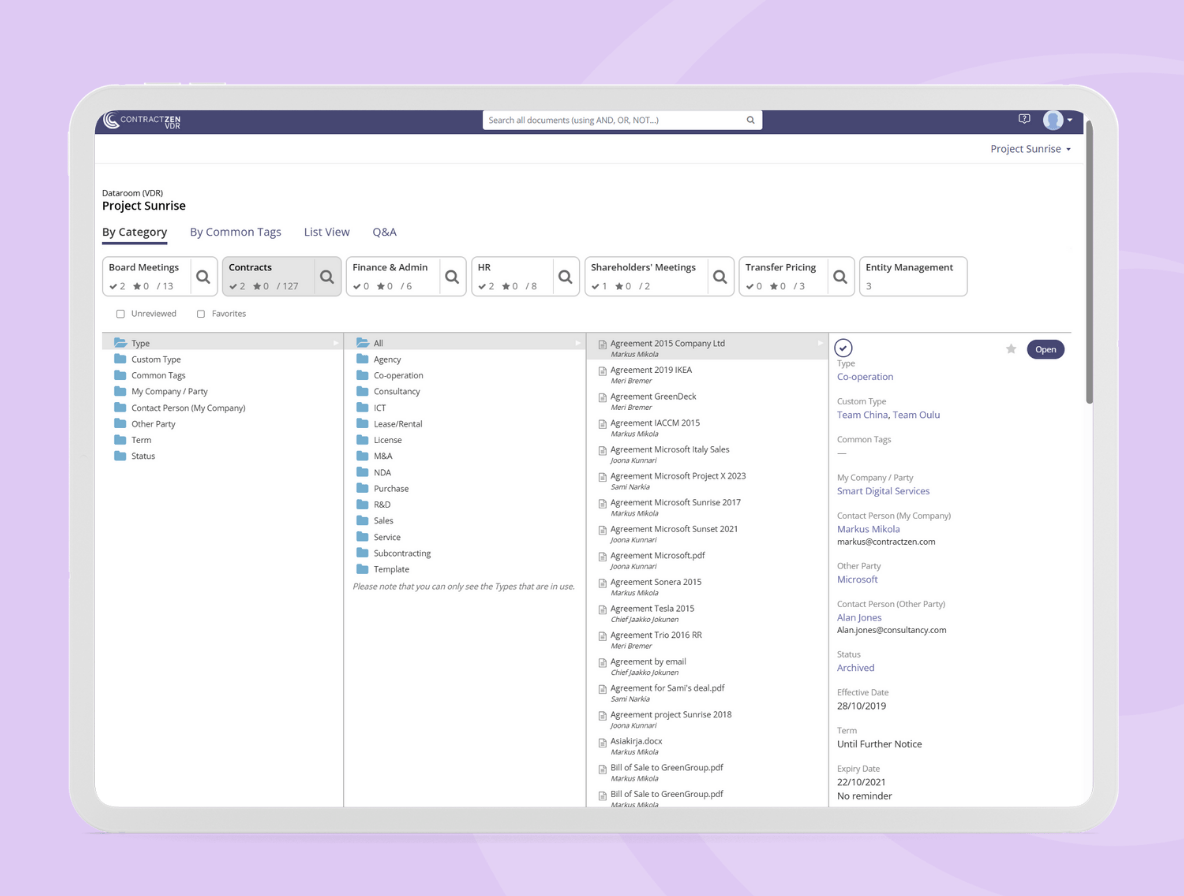 SmartIndex - Due Diligence VDR