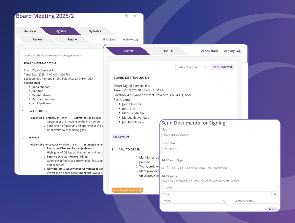 Streamlined Meeting Processes