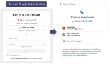 Google Login Available